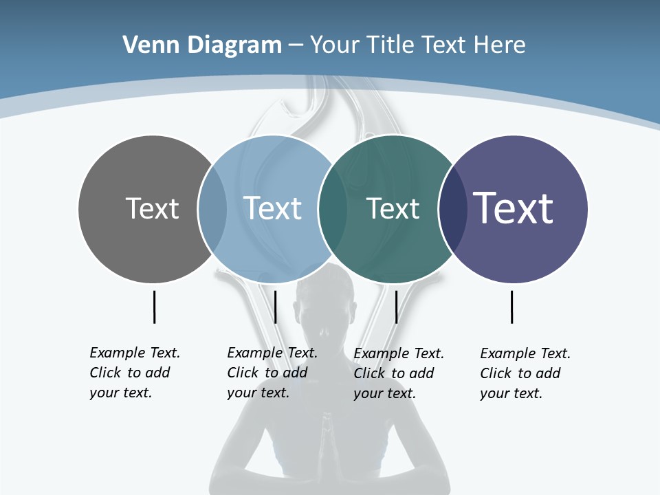 A Woman Sitting In A Yoga Position With A Flame On Her Head PowerPoint Template