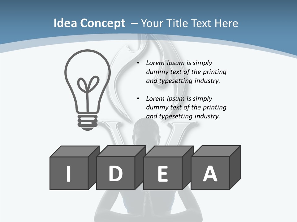 A Woman Sitting In A Yoga Position With A Flame On Her Head PowerPoint Template