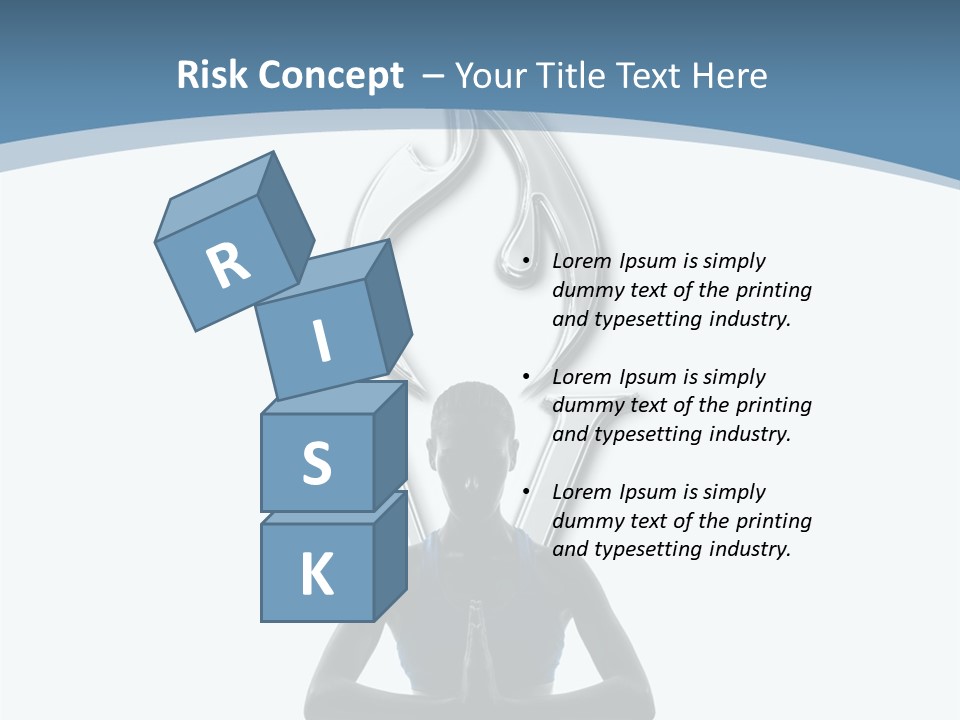 A Woman Sitting In A Yoga Position With A Flame On Her Head PowerPoint Template