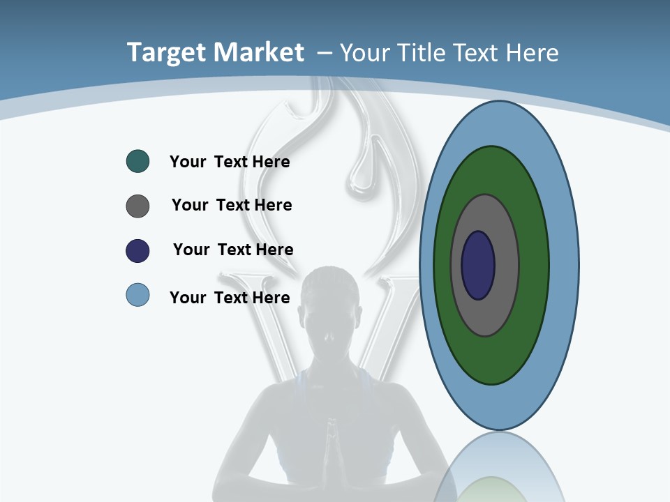 A Woman Sitting In A Yoga Position With A Flame On Her Head PowerPoint Template