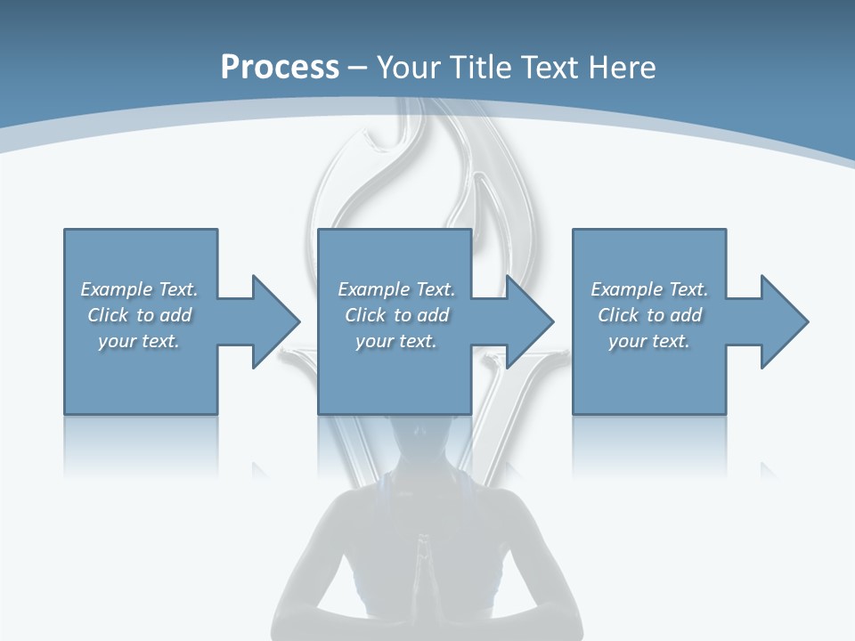 A Woman Sitting In A Yoga Position With A Flame On Her Head PowerPoint Template