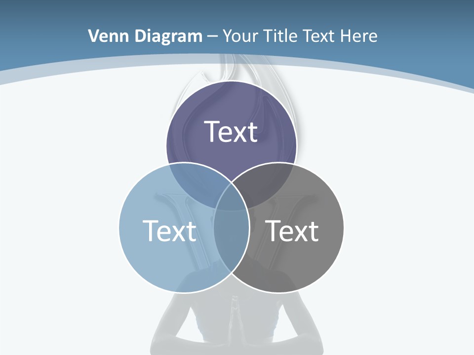 A Woman Sitting In A Yoga Position With A Flame On Her Head PowerPoint Template