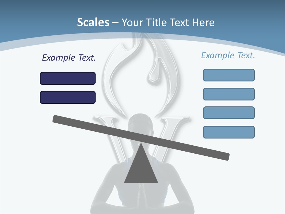 A Woman Sitting In A Yoga Position With A Flame On Her Head PowerPoint Template