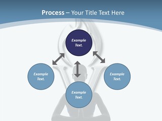 A Woman Sitting In A Yoga Position With A Flame On Her Head PowerPoint Template