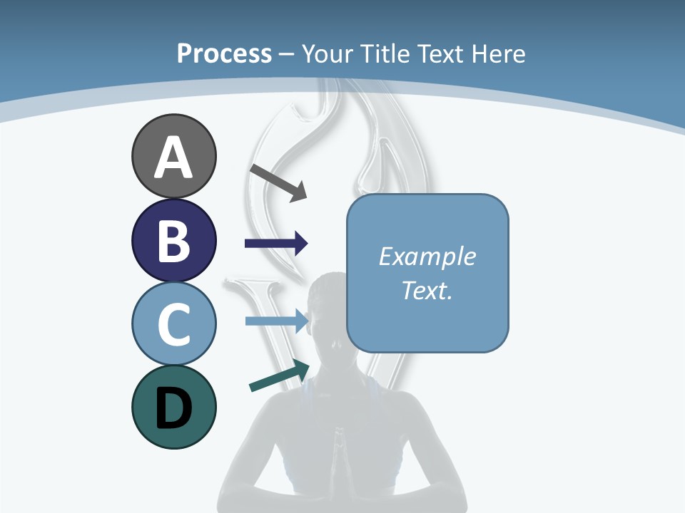 A Woman Sitting In A Yoga Position With A Flame On Her Head PowerPoint Template