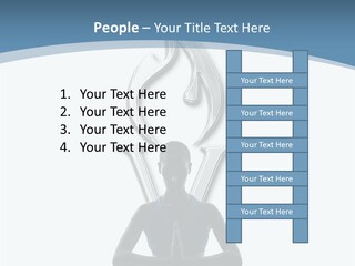 A Woman Sitting In A Yoga Position With A Flame On Her Head PowerPoint Template