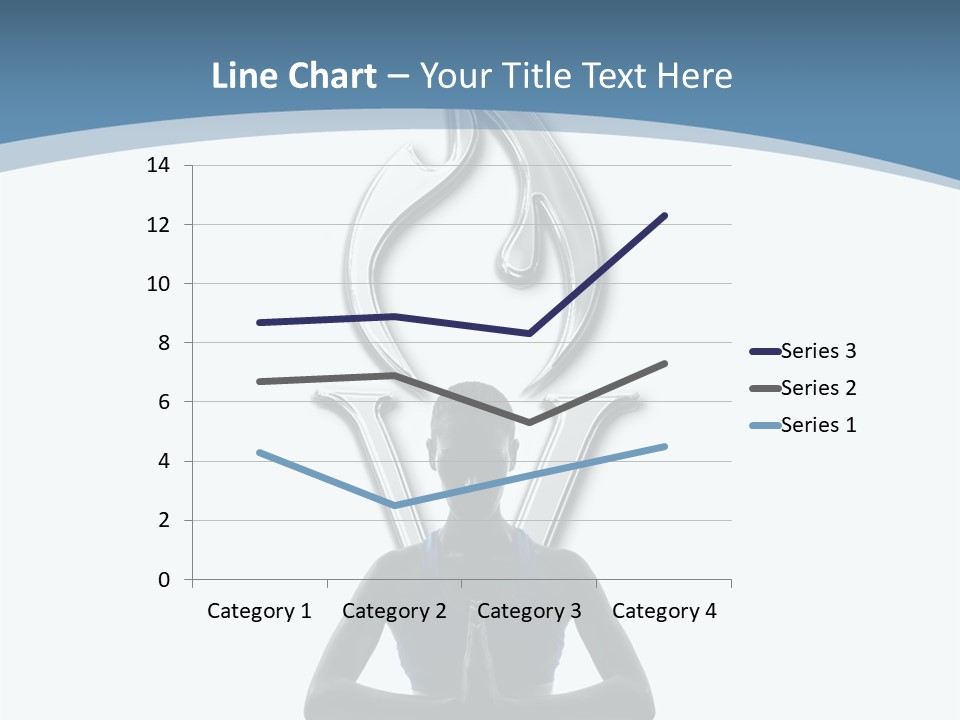 A Woman Sitting In A Yoga Position With A Flame On Her Head PowerPoint Template