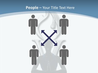 A Woman Sitting In A Yoga Position With A Flame On Her Head PowerPoint Template