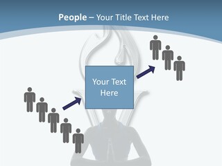 A Woman Sitting In A Yoga Position With A Flame On Her Head PowerPoint Template