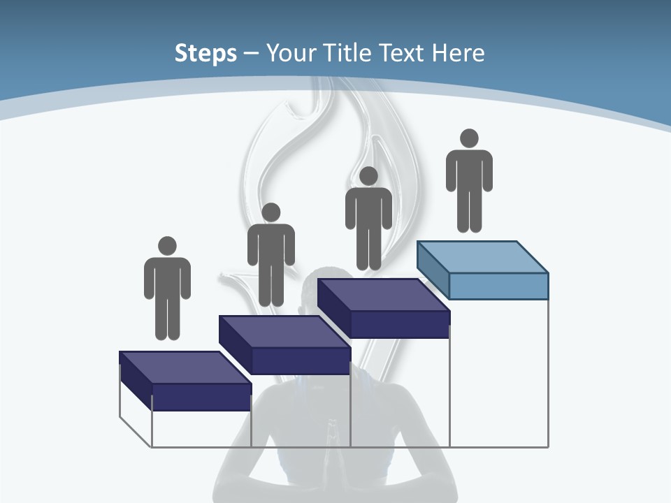 A Woman Sitting In A Yoga Position With A Flame On Her Head PowerPoint Template