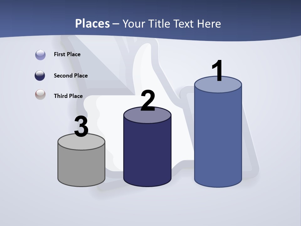 A Thumbs Up Powerpoint Presentation With A Blue Background PowerPoint Template