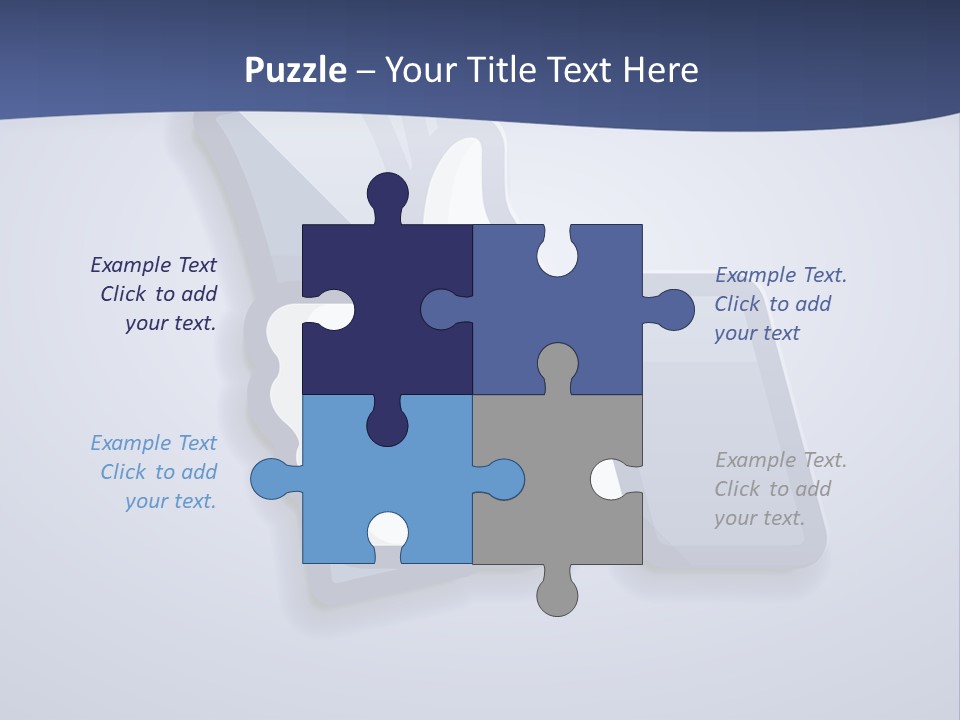 A Thumbs Up Powerpoint Presentation With A Blue Background PowerPoint Template