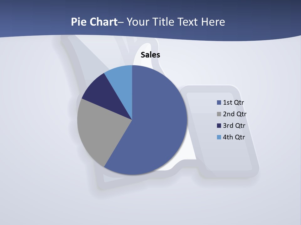 A Thumbs Up Powerpoint Presentation With A Blue Background PowerPoint Template
