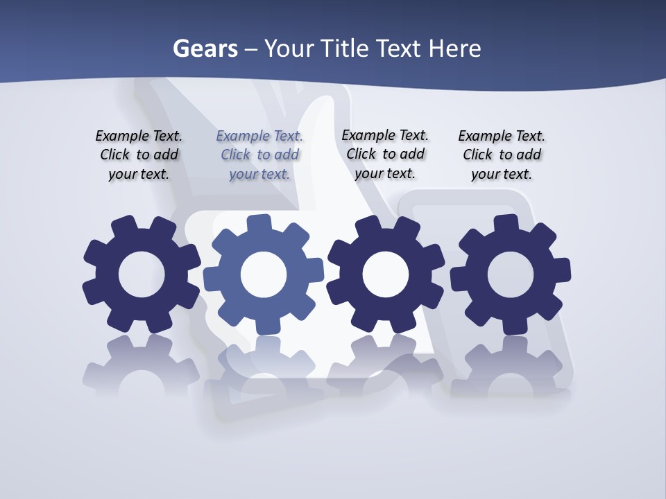 A Thumbs Up Powerpoint Presentation With A Blue Background PowerPoint Template