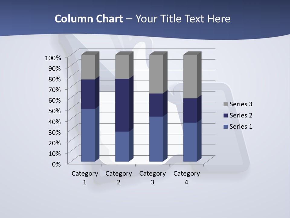 A Thumbs Up Powerpoint Presentation With A Blue Background PowerPoint Template