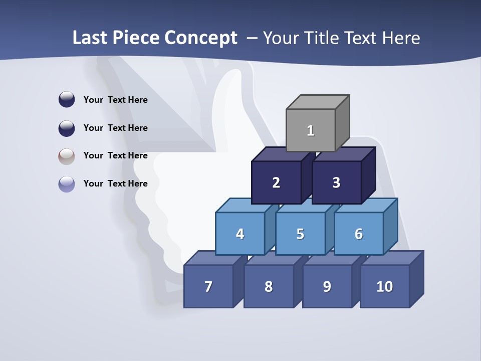 A Thumbs Up Powerpoint Presentation With A Blue Background PowerPoint Template