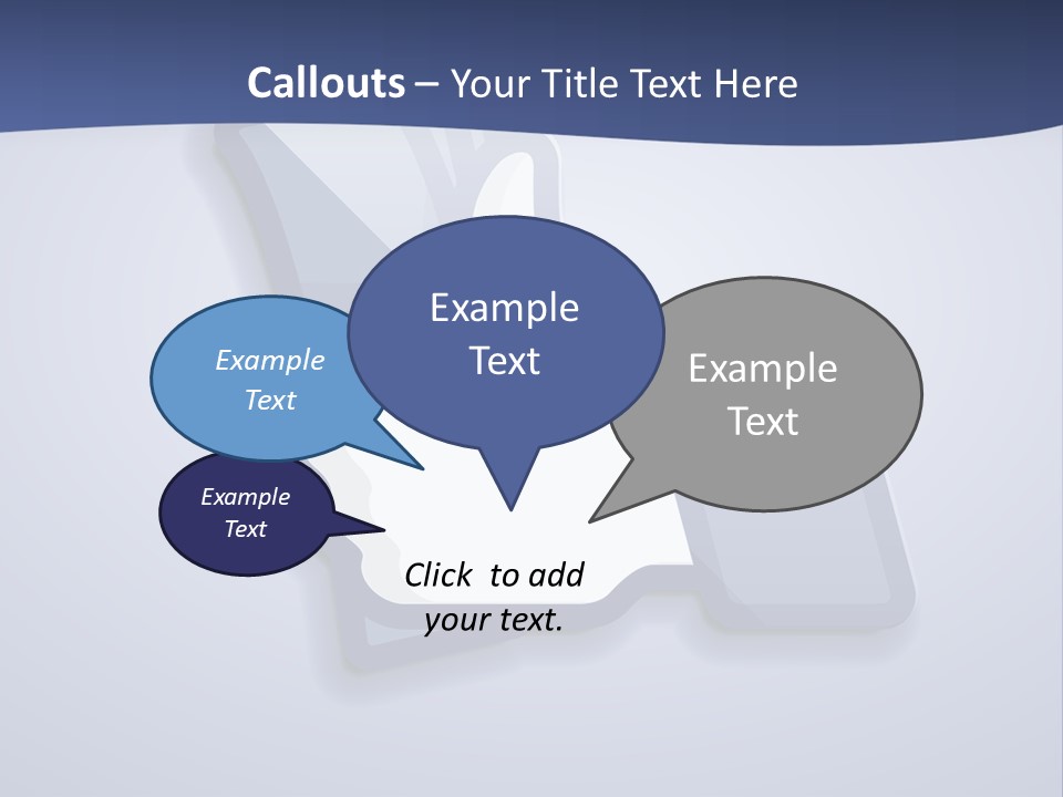 A Thumbs Up Powerpoint Presentation With A Blue Background PowerPoint Template