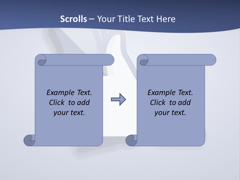 A Thumbs Up Powerpoint Presentation With A Blue Background PowerPoint Template