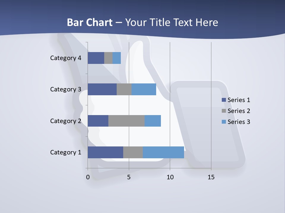 A Thumbs Up Powerpoint Presentation With A Blue Background PowerPoint Template