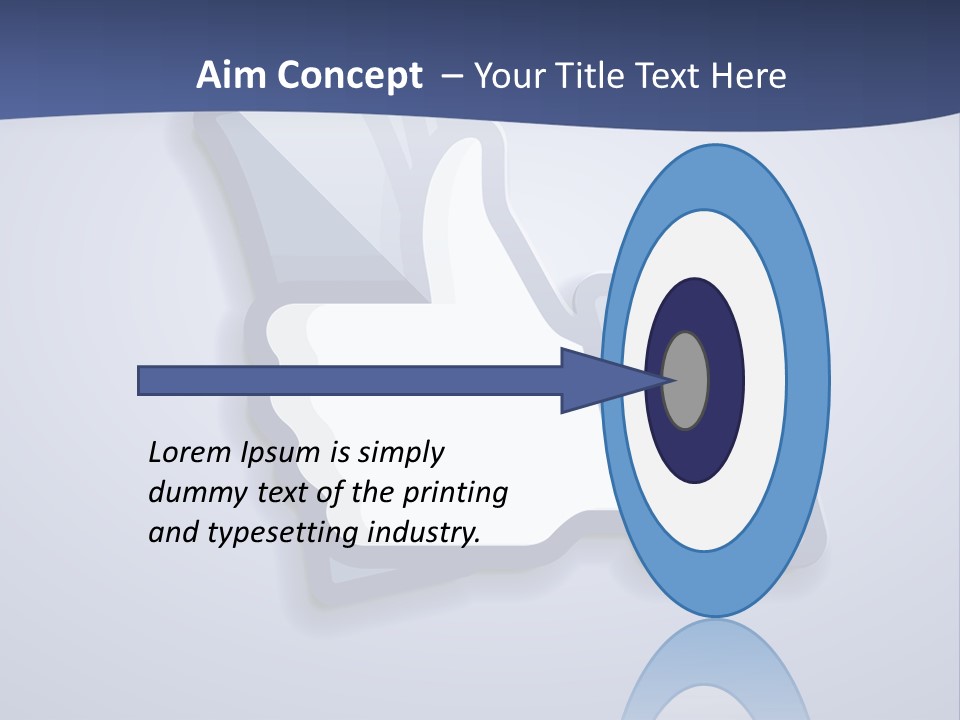 A Thumbs Up Powerpoint Presentation With A Blue Background PowerPoint Template