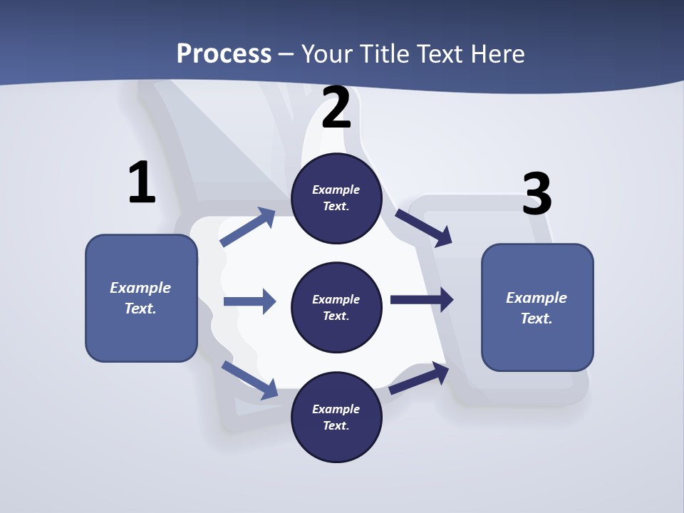 A Thumbs Up Powerpoint Presentation With A Blue Background PowerPoint Template
