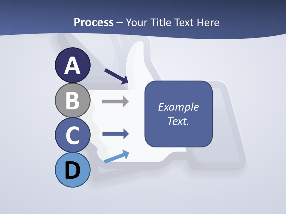 A Thumbs Up Powerpoint Presentation With A Blue Background PowerPoint Template