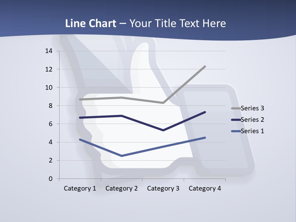 A Thumbs Up Powerpoint Presentation With A Blue Background PowerPoint Template