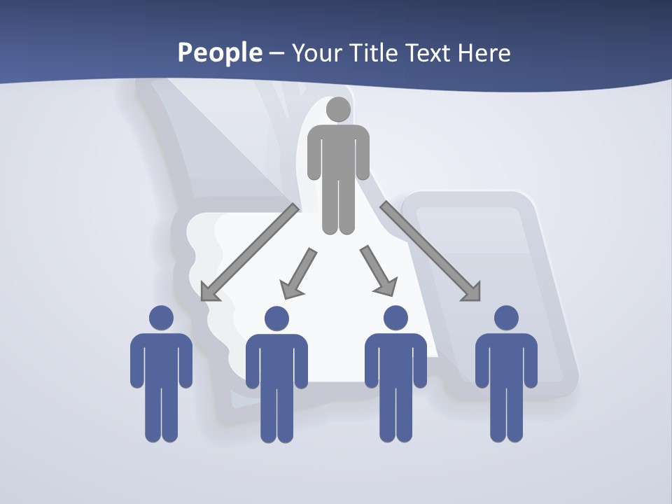 A Thumbs Up Powerpoint Presentation With A Blue Background PowerPoint Template