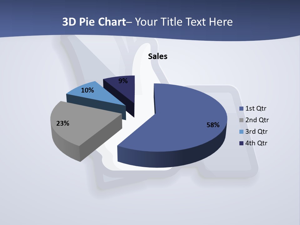A Thumbs Up Powerpoint Presentation With A Blue Background PowerPoint Template