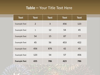 A Christmas Tree Made Out Of Fireworks On A Black Background PowerPoint Template