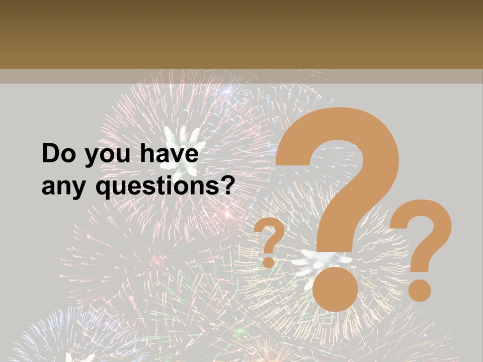 A Christmas Tree Made Out Of Fireworks On A Black Background PowerPoint Template