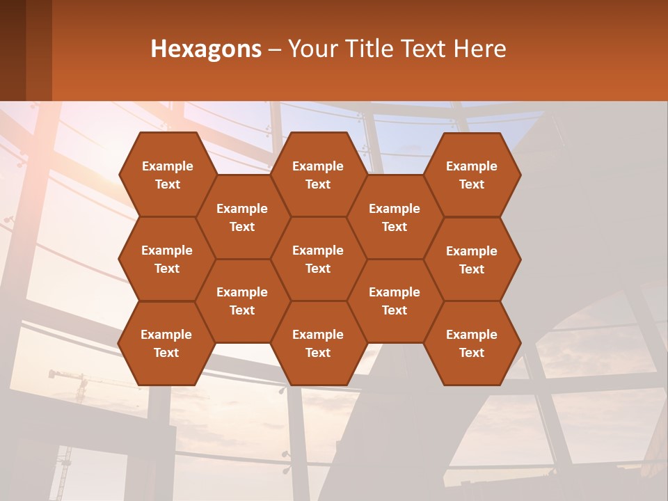 The Sun Is Shining Through The Windows Of A Building PowerPoint Template