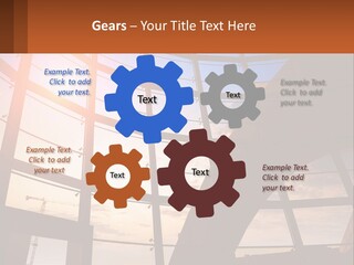 The Sun Is Shining Through The Windows Of A Building PowerPoint Template