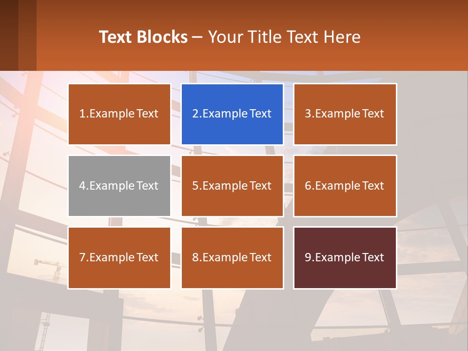 The Sun Is Shining Through The Windows Of A Building PowerPoint Template