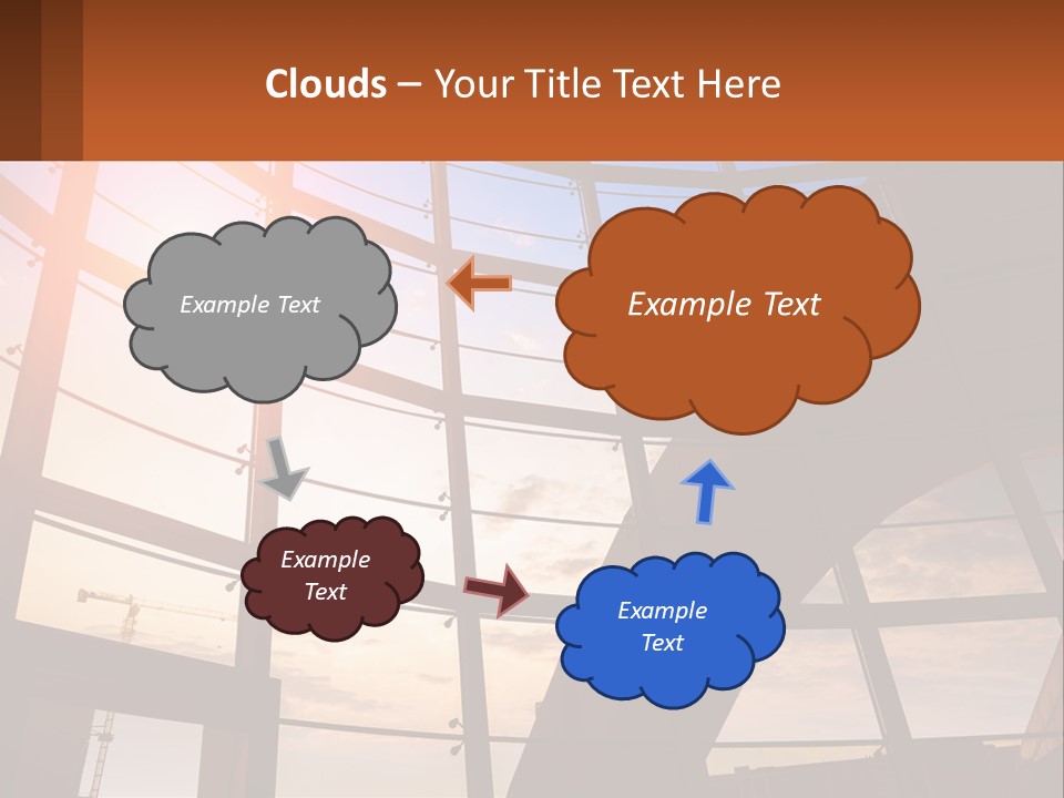 The Sun Is Shining Through The Windows Of A Building PowerPoint Template