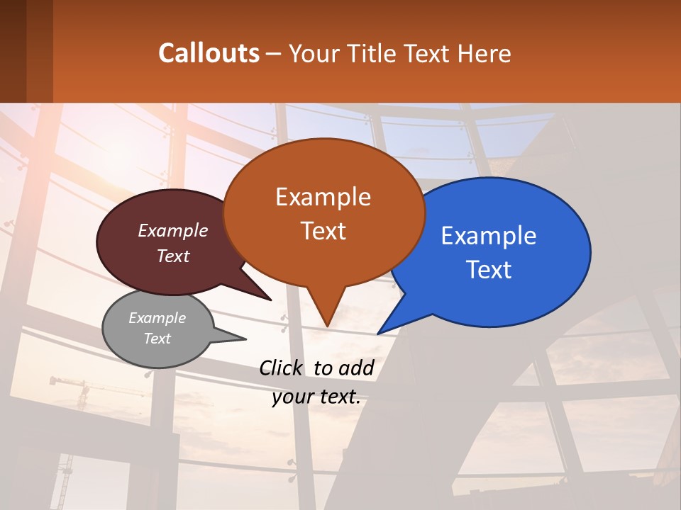 The Sun Is Shining Through The Windows Of A Building PowerPoint Template