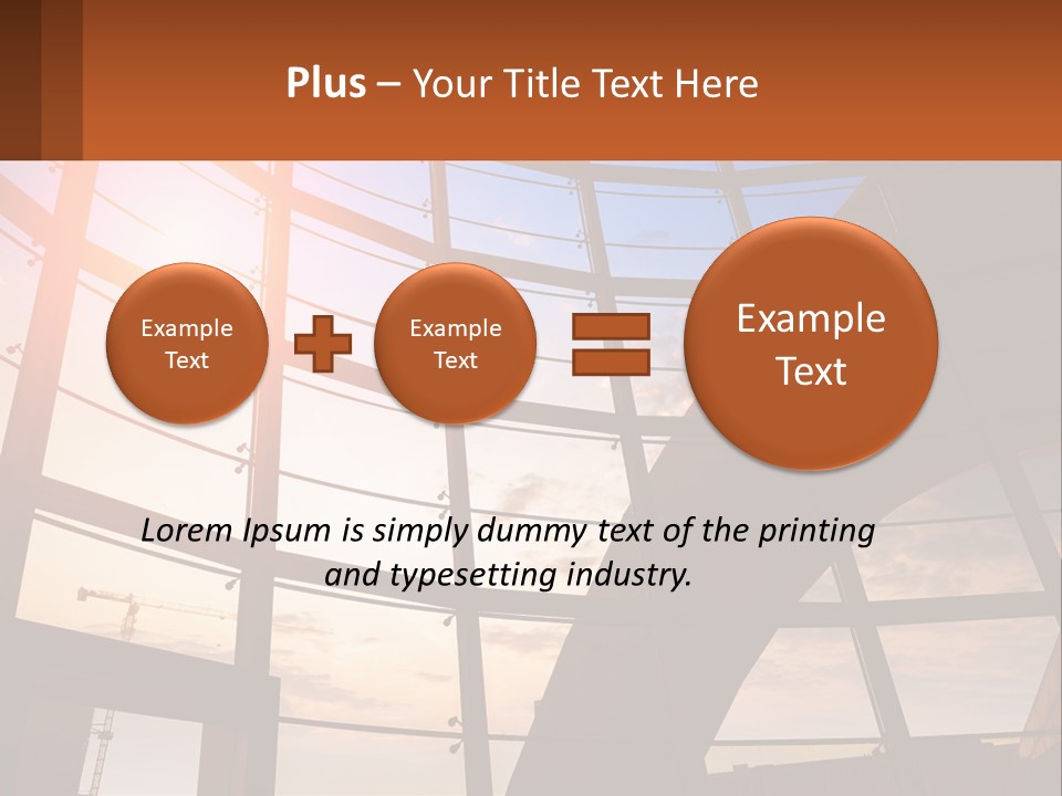 The Sun Is Shining Through The Windows Of A Building PowerPoint Template
