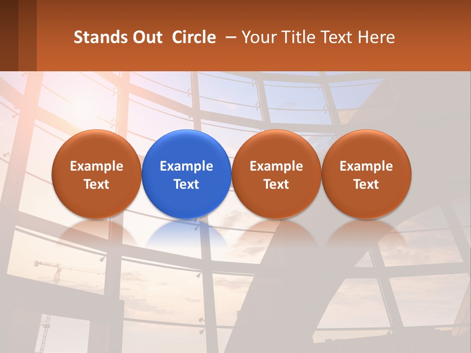 The Sun Is Shining Through The Windows Of A Building PowerPoint Template
