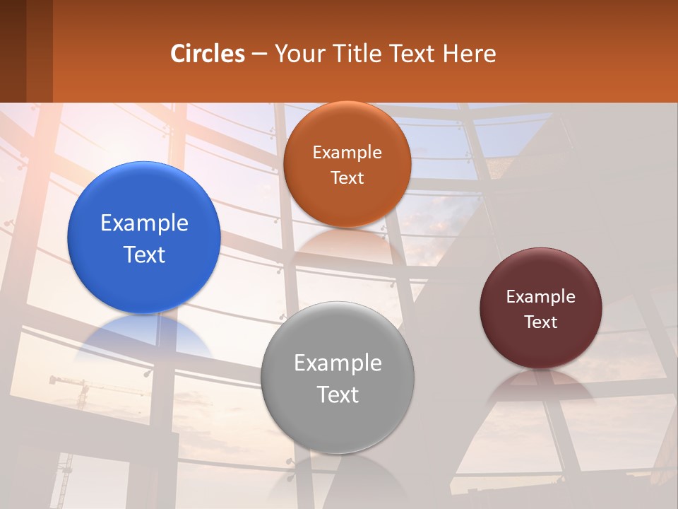 The Sun Is Shining Through The Windows Of A Building PowerPoint Template