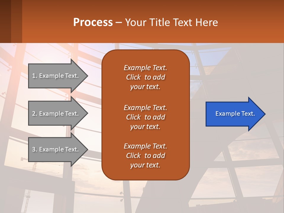 The Sun Is Shining Through The Windows Of A Building PowerPoint Template