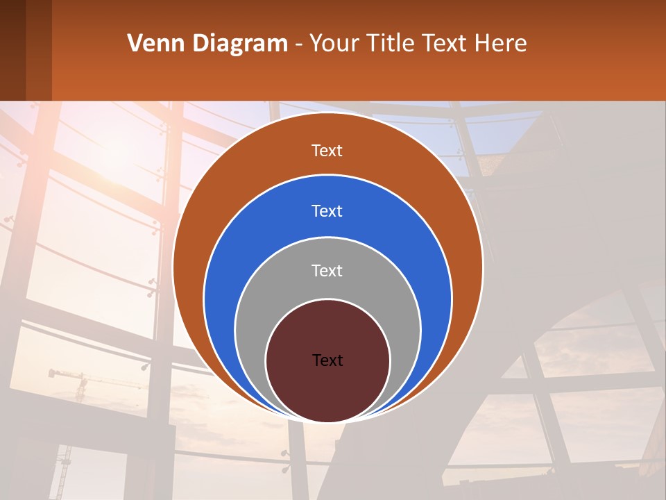 The Sun Is Shining Through The Windows Of A Building PowerPoint Template