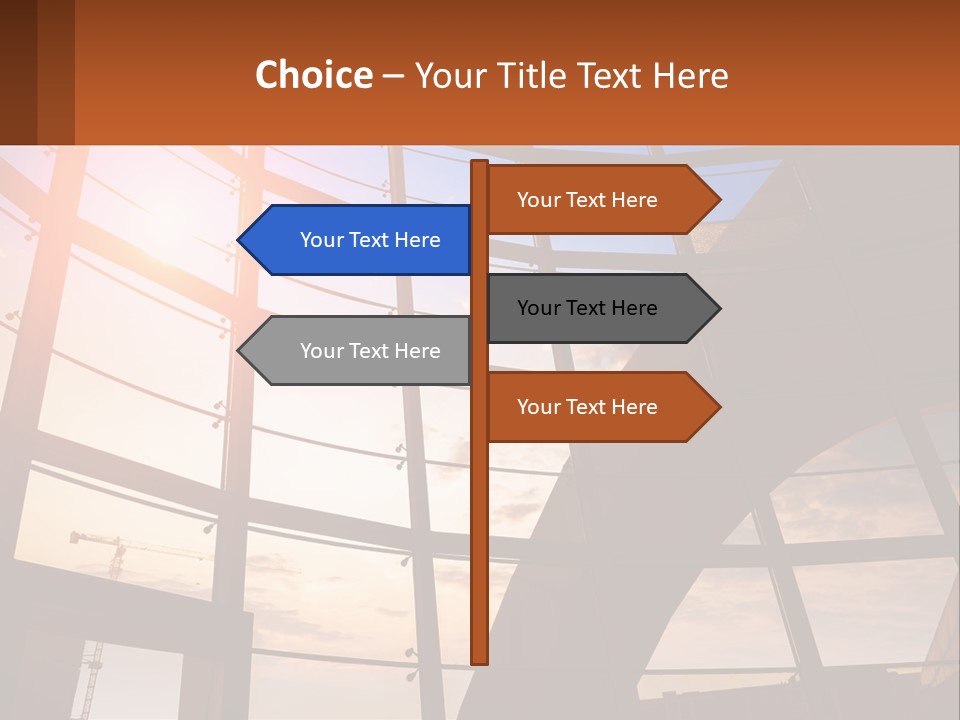 The Sun Is Shining Through The Windows Of A Building PowerPoint Template