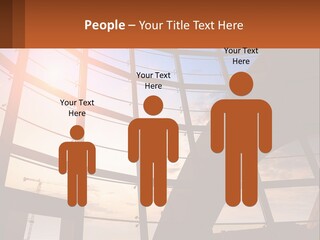 The Sun Is Shining Through The Windows Of A Building PowerPoint Template