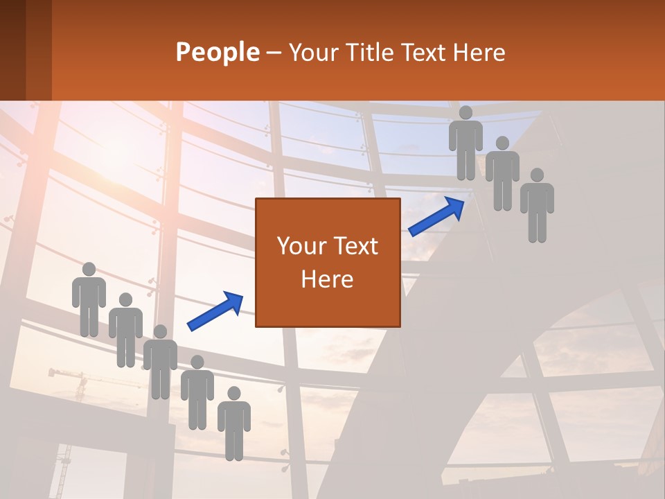 The Sun Is Shining Through The Windows Of A Building PowerPoint Template