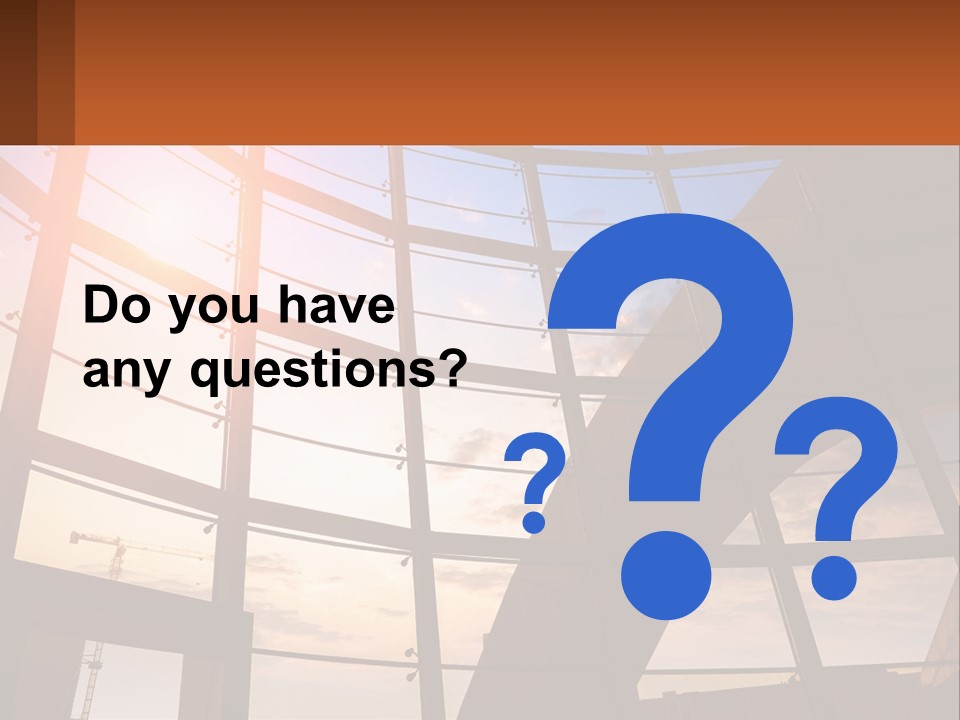 The Sun Is Shining Through The Windows Of A Building PowerPoint Template