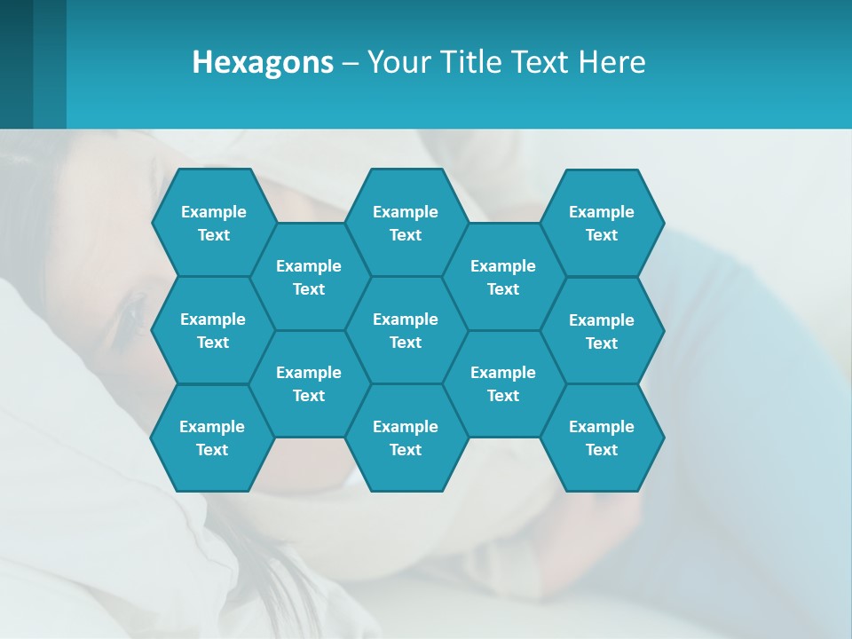 A Woman Laying On A Bed With A Pillow PowerPoint Template