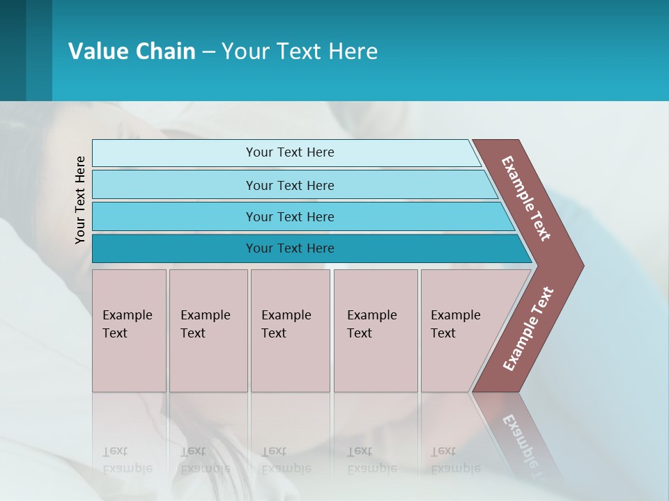 A Woman Laying On A Bed With A Pillow PowerPoint Template