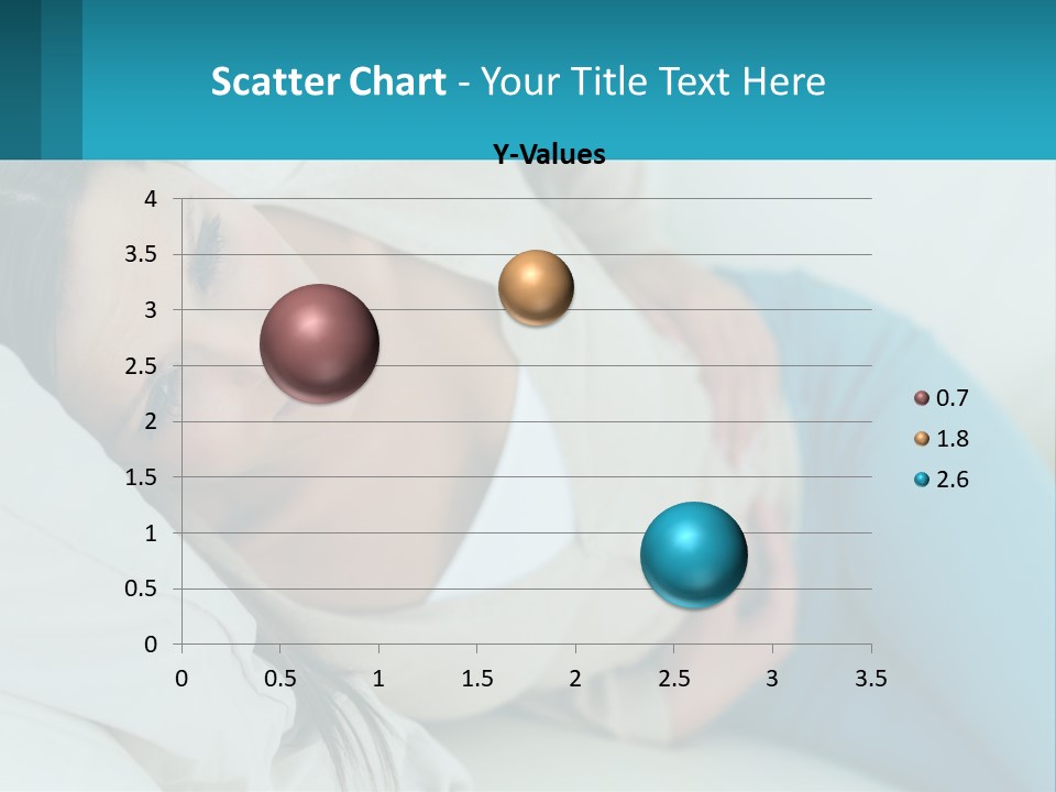 A Woman Laying On A Bed With A Pillow PowerPoint Template