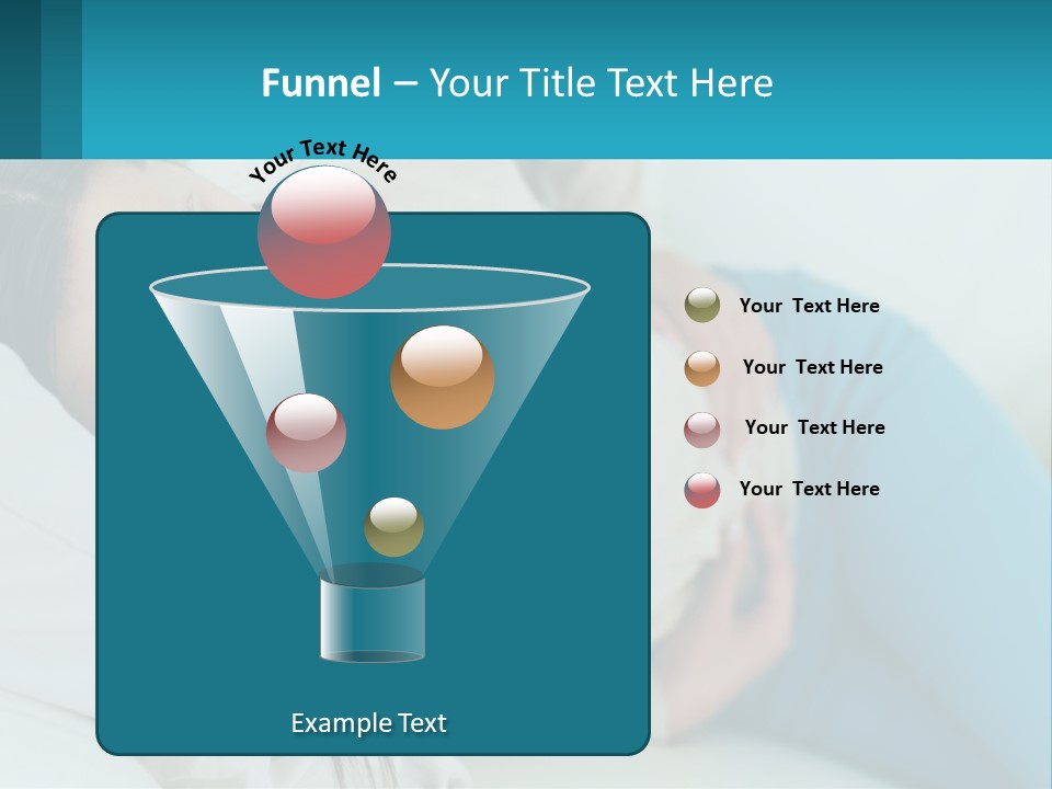 A Woman Laying On A Bed With A Pillow PowerPoint Template