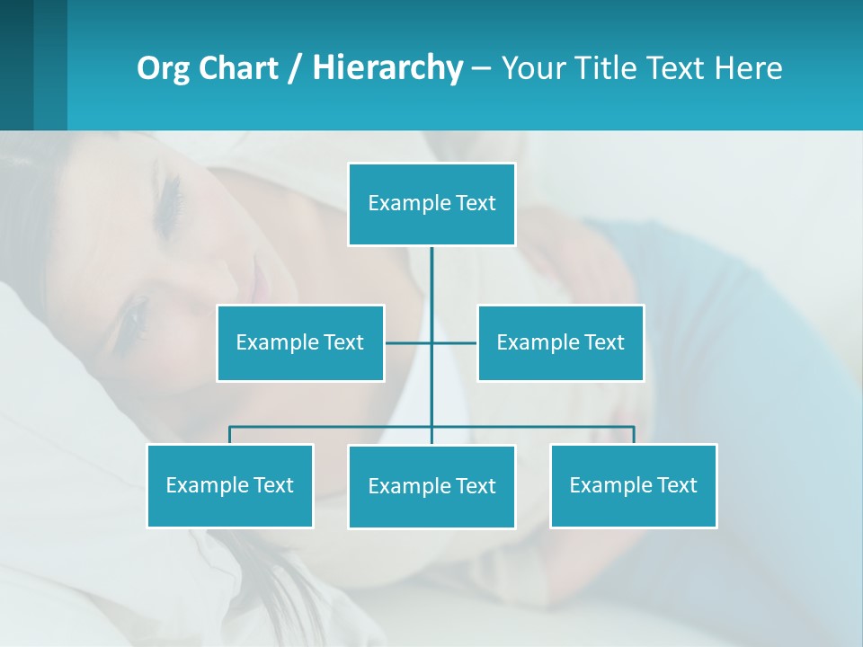 A Woman Laying On A Bed With A Pillow PowerPoint Template